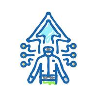 geek chic tech enthusiast icon doodle illustration vector