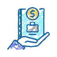 comprehensive business training program icon doodle illustration vector