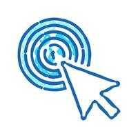 pointer arrow icon doodle illustration vector