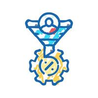 conversion rate optimization cro icon doodle illustration vector