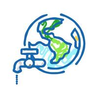 water conservation environmental icon doodle illustration vector
