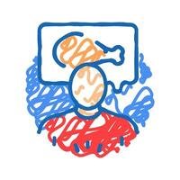 changes skin texture disease symptom icon doodle illustration vector