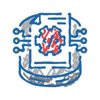 schema development database icon doodle illustration vector