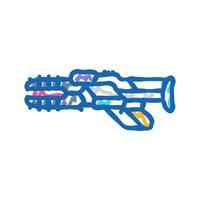 hacker mask cyberpunk icon doodle illustration vector