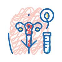artificial insemination icon doodle illustration sign vector