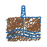 drilling fluids icon doodle illustration vector