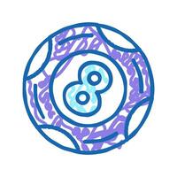 ball lotto icon doodle illustration vector