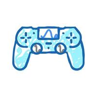 play game geek icon doodle illustration vector