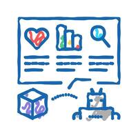 automatically analyzing ugc icon doodle illustration vector