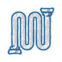 power pipeline icon doodle illustration vector