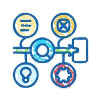 wizard of oz testing ux ui icon doodle illustration vector