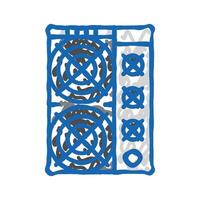 asic miner cryptocurrency mining icon doodle illustration vector