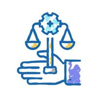 assistance in compliance with regulatory requirements icon doodle illustration vector