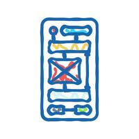 white space ux ui design icon doodle illustration vector