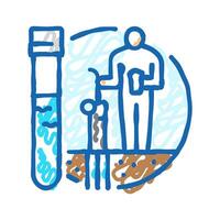 hydrogeological maps hydrogeologist icon doodle illustration vector