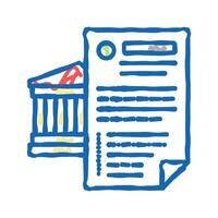 possibility of using various banking products icon doodle illustration vector