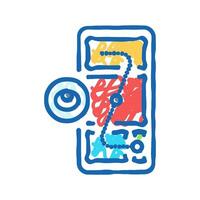 usability testing ux ui design icon doodle illustration vector