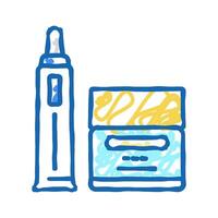 mattifying cream icon doodle illustration vector
