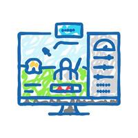 testing game development icon doodle illustration vector