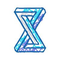 object impossible geometric shape icon doodle illustration vector