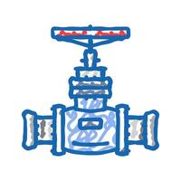 construction pipeline icon doodle illustration vector