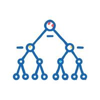 support machine svm algorithm icon doodle illustration vector