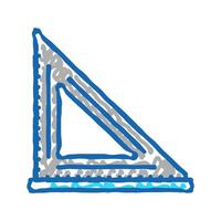 layout square carpenter tool icon doodle illustration vector