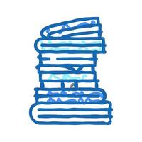 document paper stack icon doodle illustration vector