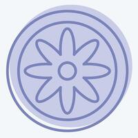 Icon Bohemian. related to Astrology symbol. two tone style. design editable vector