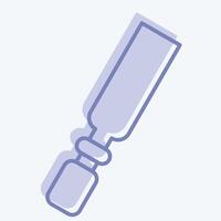 Icon Chisel. related to Repair Tools symbol. two tone style. design editable vector