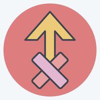 Icon Zeus. related to Astrology symbol. color mate style. design editable vector