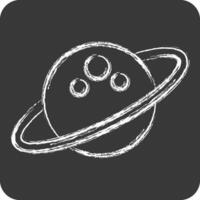 Icon Space. related to Astrology symbol. chalk Style. design editable vector