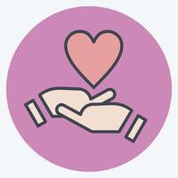 Icon Emotional Development. related to Development symbol. color mate style vector