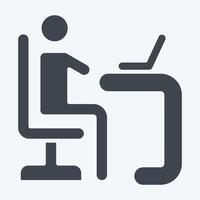 Icon Learner. related to Development symbol. glyph style vector