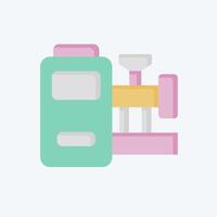 Icon Production Machine. related to Industry symbol. flat style. design editable vector