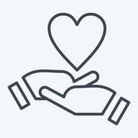 Icon Emotional Development. related to Development symbol. line style vector