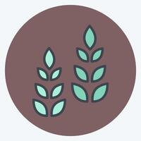 Icon Growth Tree. related to Development symbol. color mate style vector