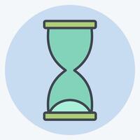 Icon Development Time. related to Development symbol. color mate style vector