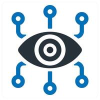 Security and shield icon in blue color vector