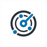 Scan icon concept in blue color vector
