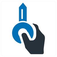 Access Key icon in blue color vector