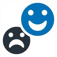 Response icon concept in blue color vector