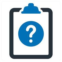 Survey and ratings concept in blue color vector