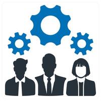 Specialist icon concept in blue color vector