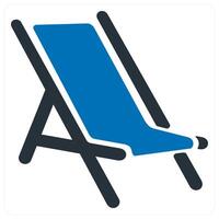 rest and bed icon concept in blue color vector