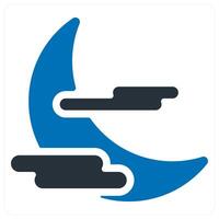 Fog and mist icon concept in blue color vector