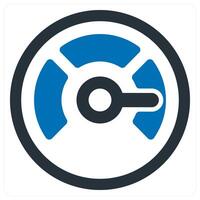 Forecast and weather icon in blue color vector