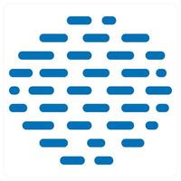 Foggy and weather icon concept in blue color vector