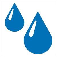 Rain Drops and weather icon concept in blue color vector