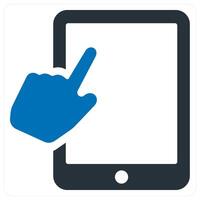 Pay Per Click icon in blue color vector
